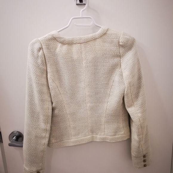 Dynamite White Cropped Blazer - Picture 2 of 6